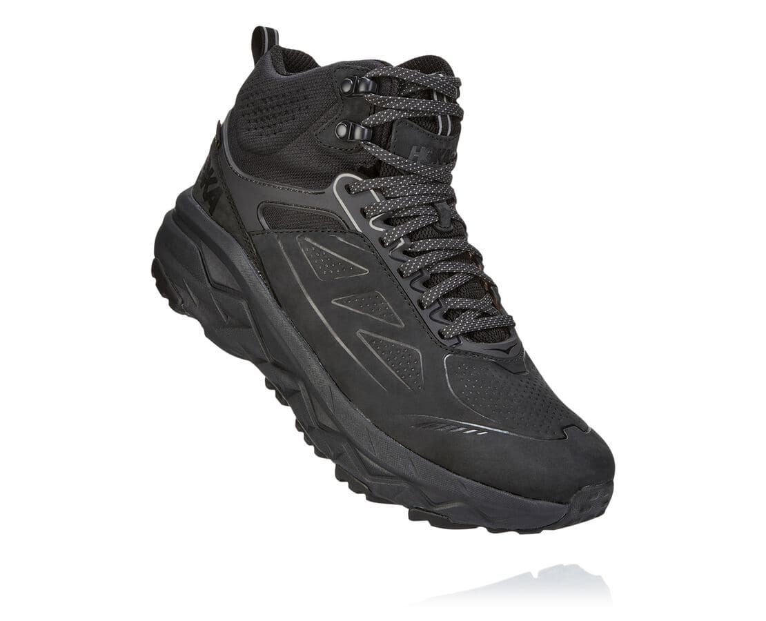 Hoka One One Challenger Mid Gore-Tex Férfi Túrabakancs Fekete [HNVCO-6359]